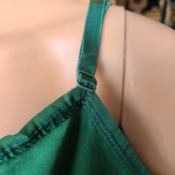 2 shirts for 1. Spaghetti strap, light, green & olive green tank top. - Picture 4 of 8